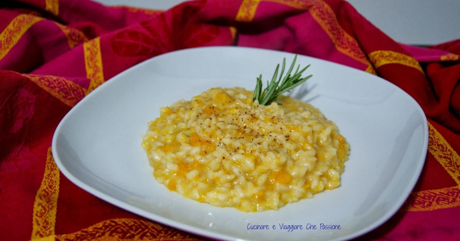 E' tempo di risotto con la zucca