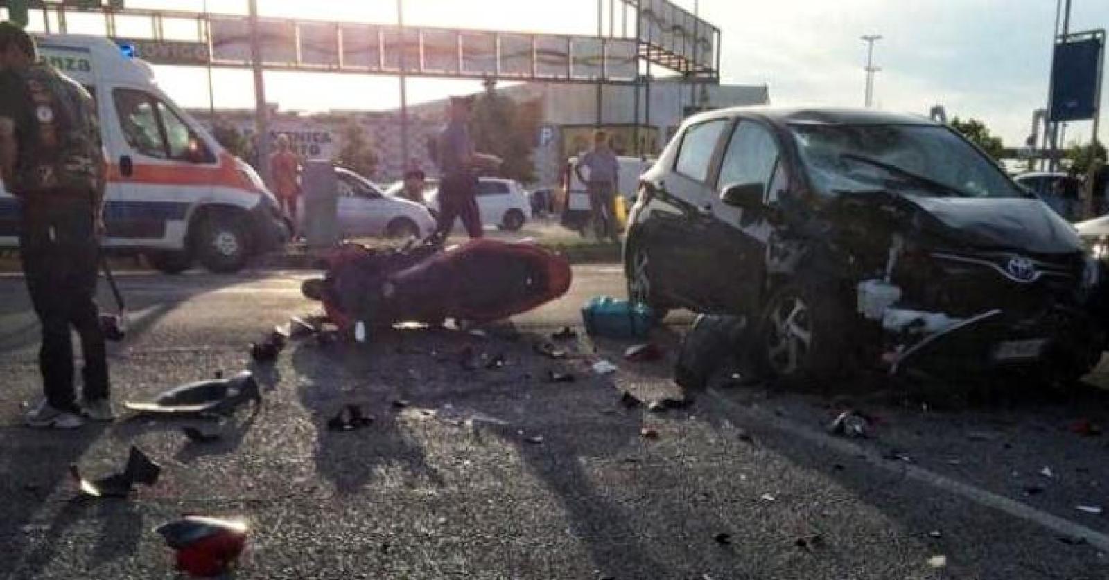 Auto contro scooter, l'Ulss in commissione per stabilire la morte cerebrale