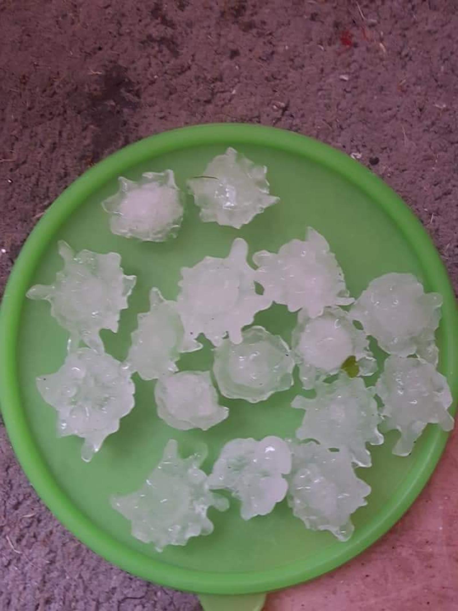 Violenta grandinata nella zona di Cavarzere