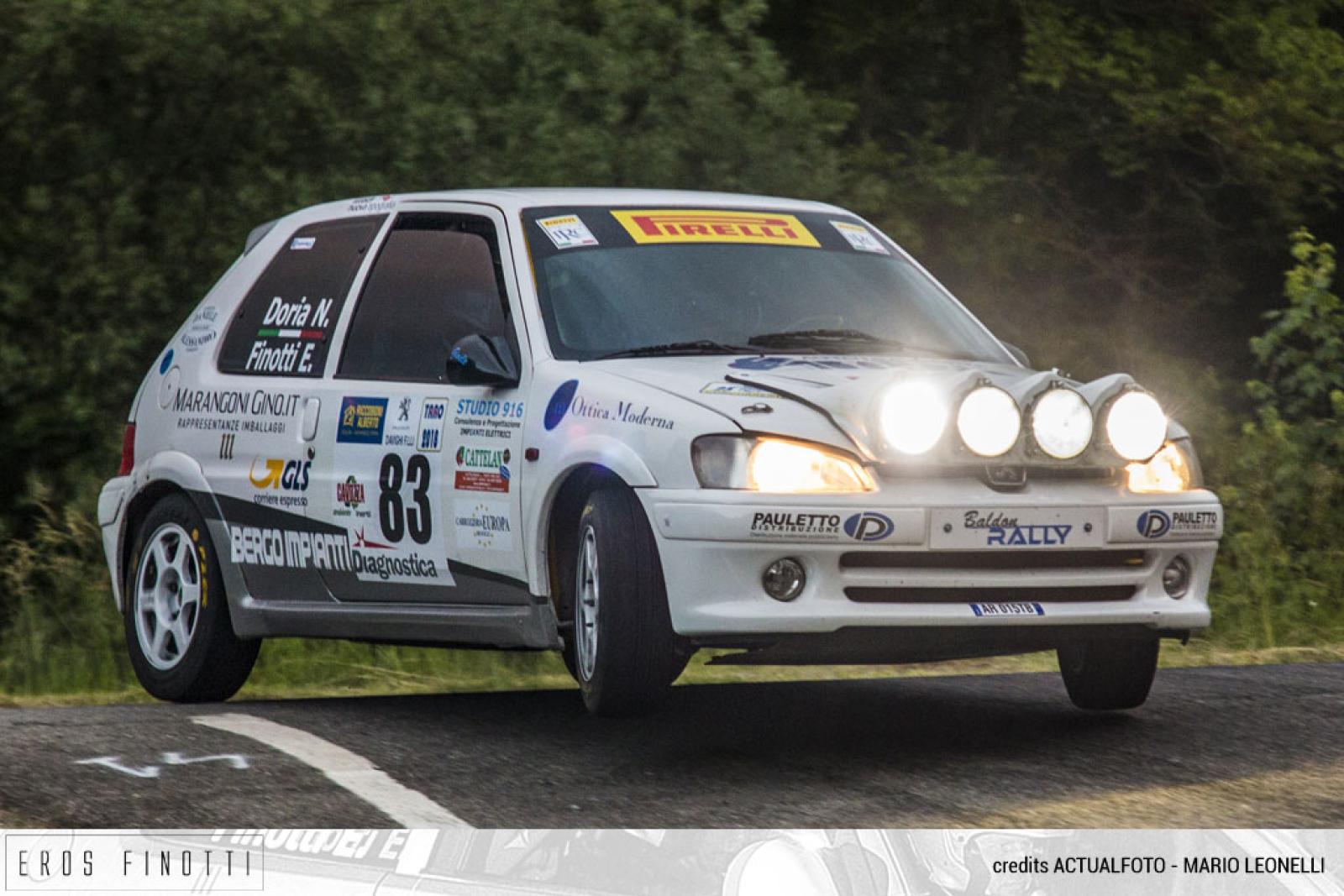 Gara travagliata ma col sorriso per Eros Finotti