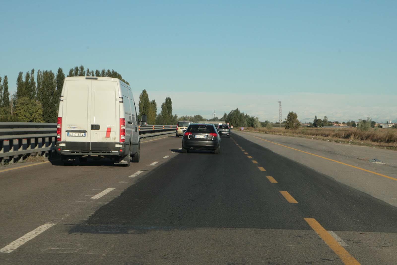 Contromano in bicicletta lungo la Transpolesana