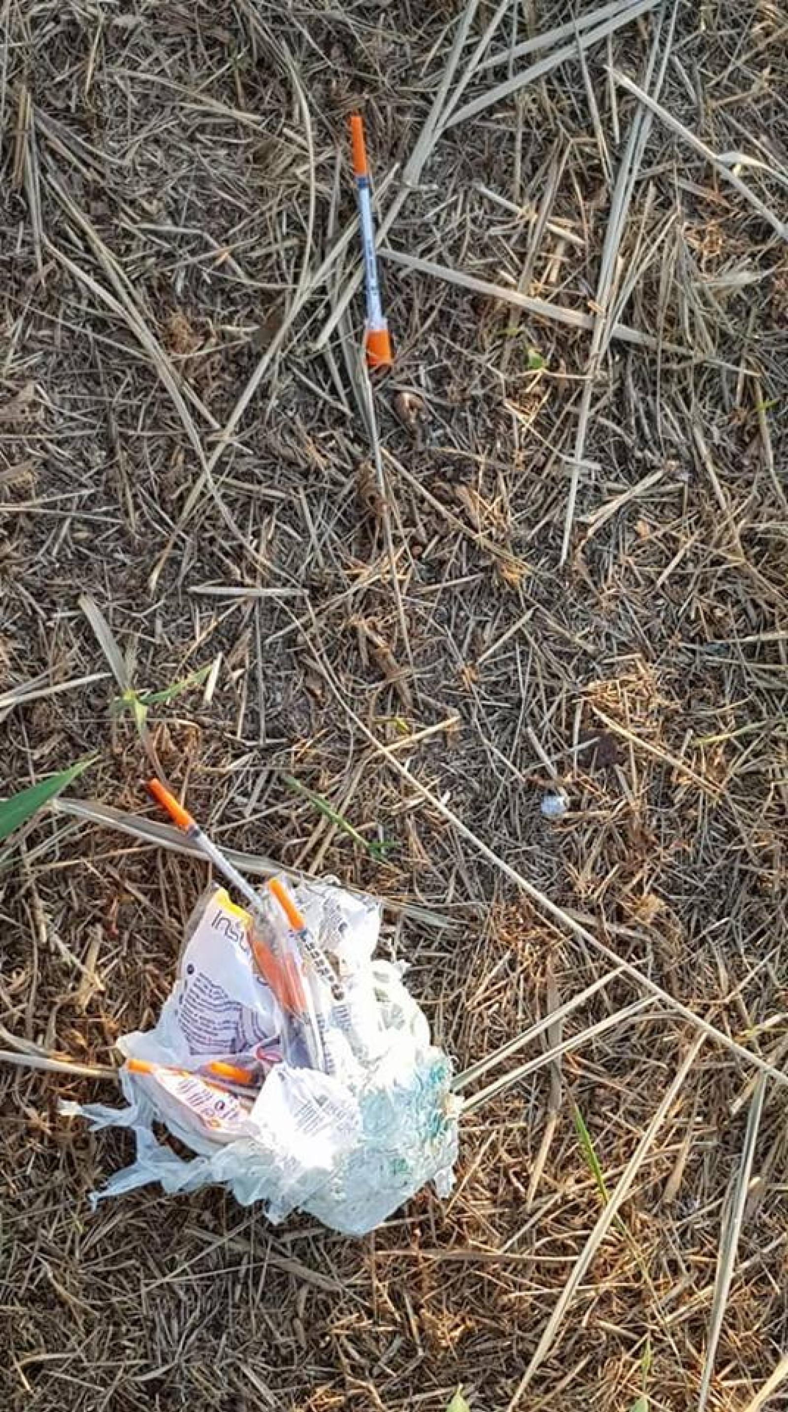 Allarme siringhe abbandonate