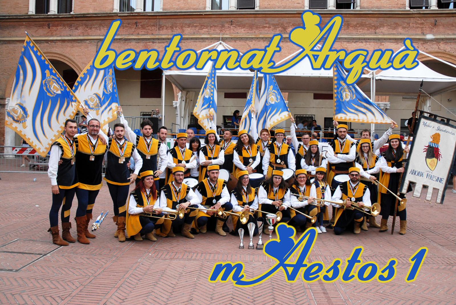 Musici e sbandieratori Arquatesi protagonisti alla Tenzona argentea 