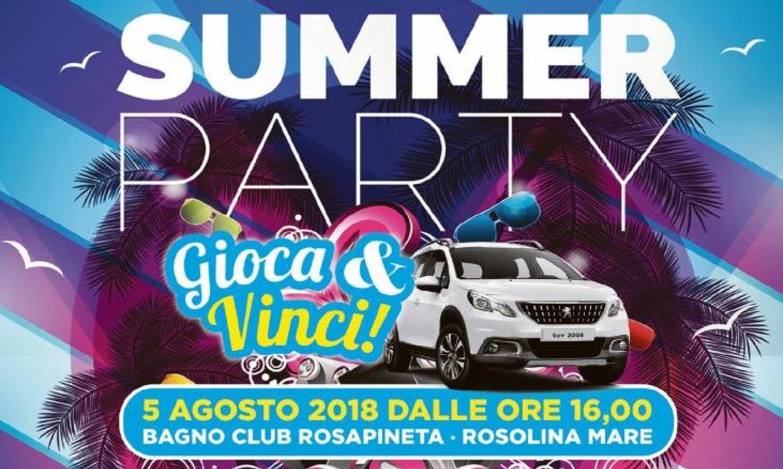 E&rsquo; il giorno del Summer Party!