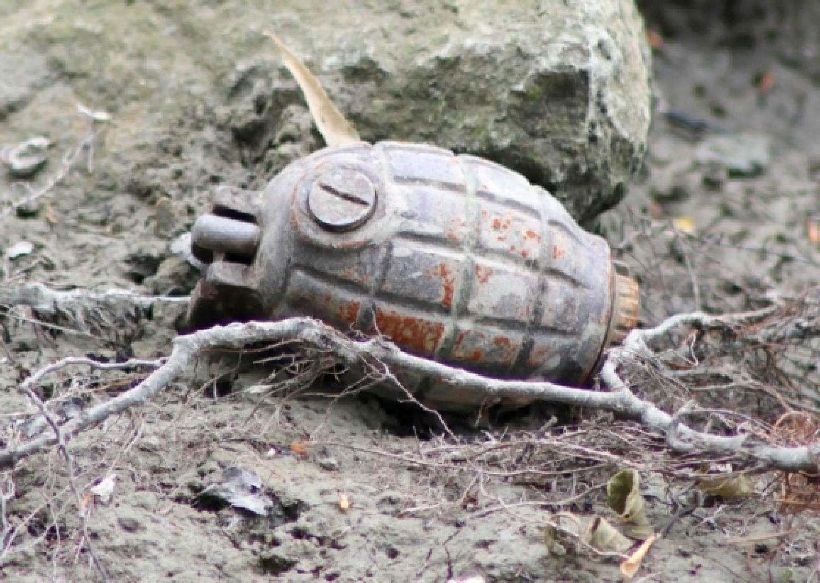 Una bomba a mano trovata sulla sponda dell'Adige