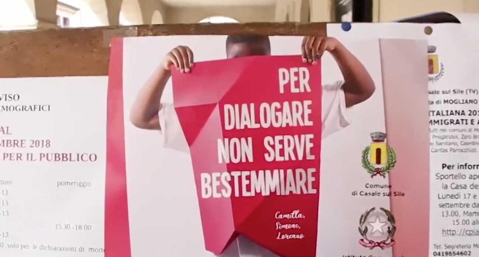 Il comune ai cittadini: "Smettete di bestemmiare"