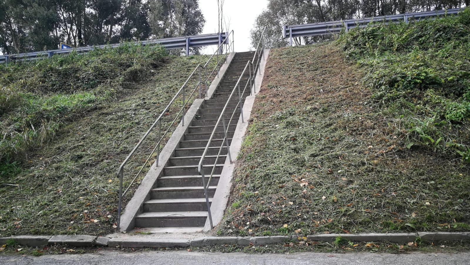 Via Piave, manutenzione in corso