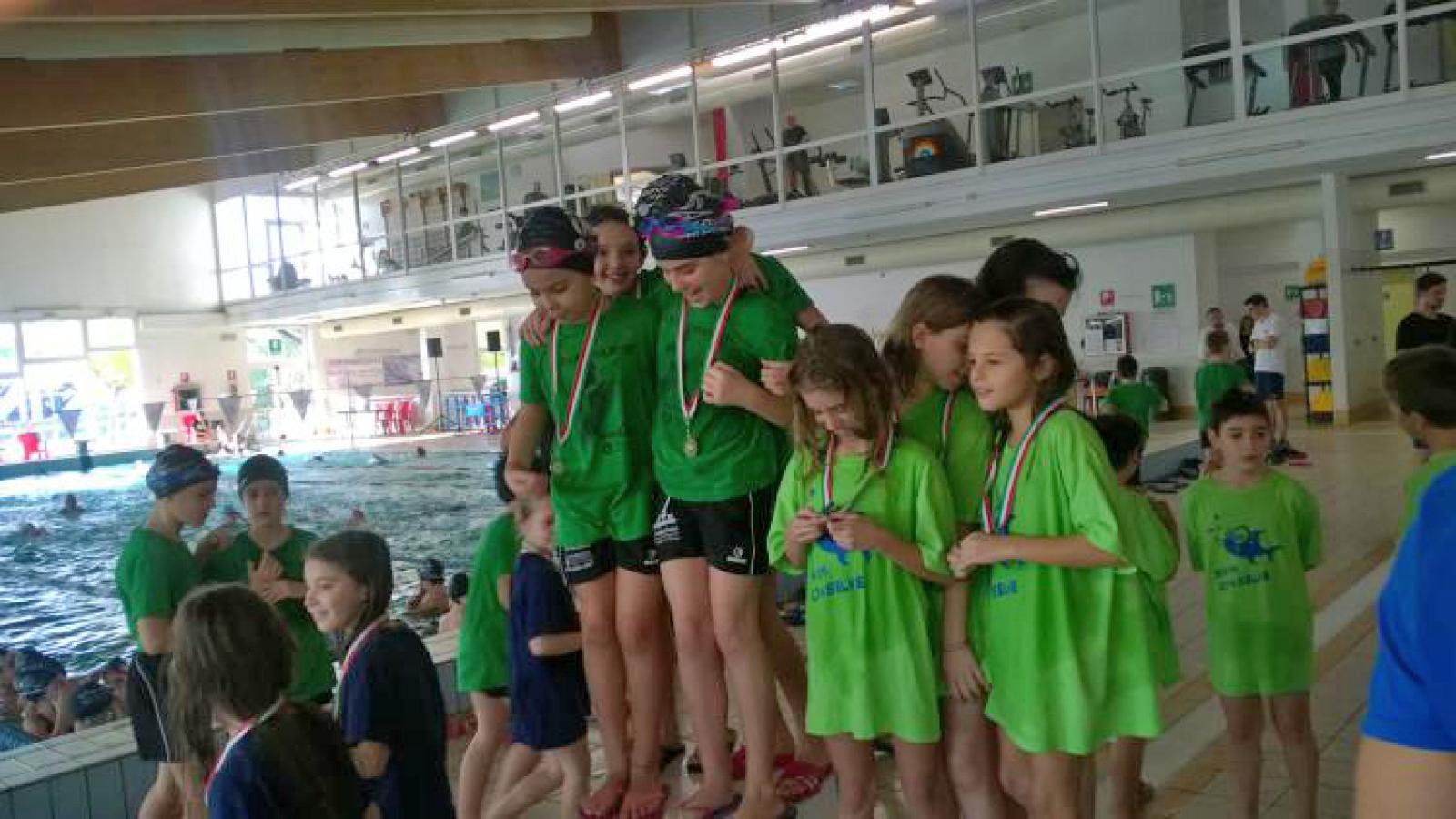 I biancazzurri salgono sul podio