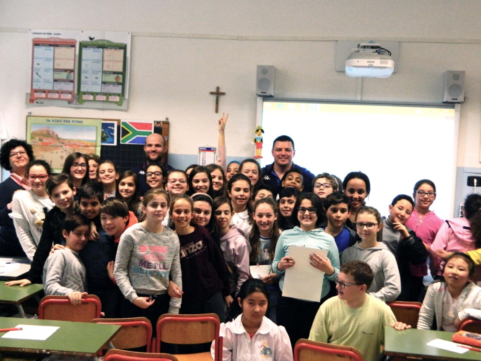 A lezione di rugby con i campioni