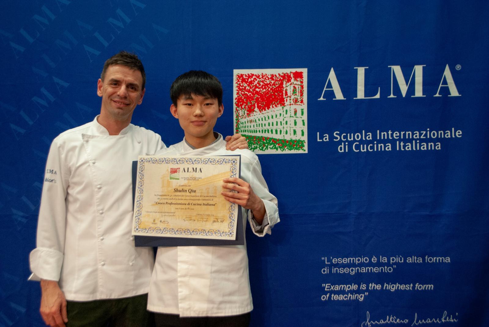 Shulin Qiu nell'olimpo degli chef