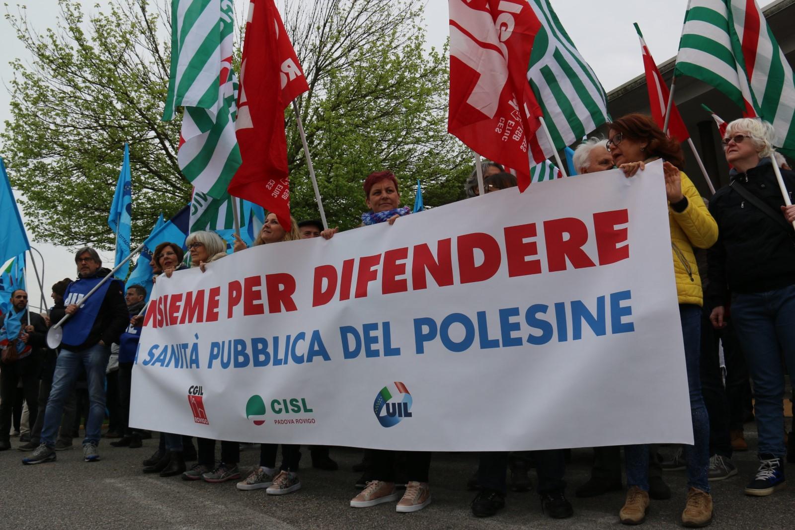 Polesani a Venezia per difendere la sanit&agrave;