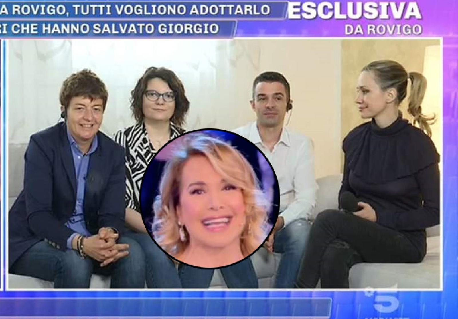 Gli angeli di Giorgio da Barbara D'Urso