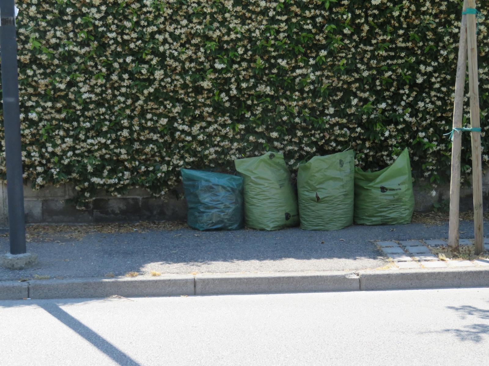 "Per i sacchi del verde rivolgetevi al Comune"