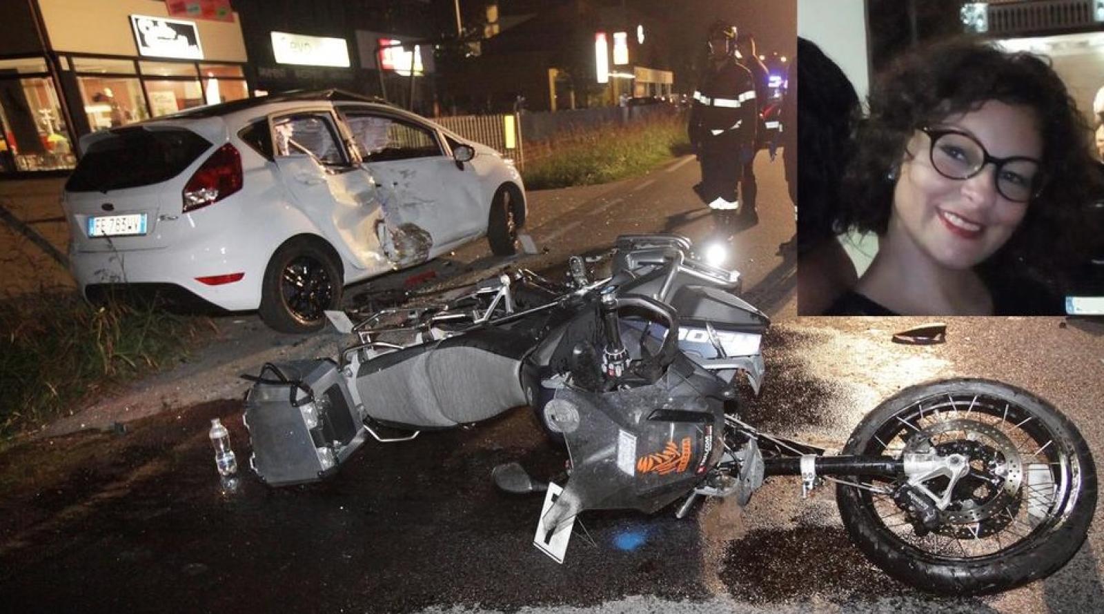 Schianto moto auto, muore una 36enne
