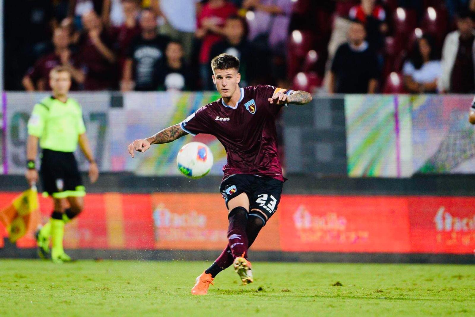 Punizione perfetta e Maistro segna il primo gol a Salerno