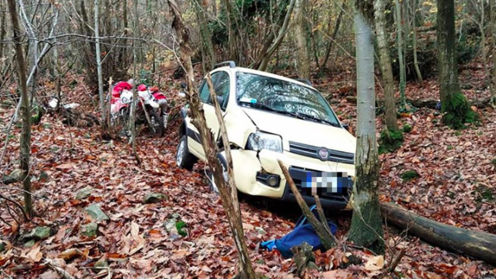 Anziano scomparso, era finito con l'auto in un dirupo.