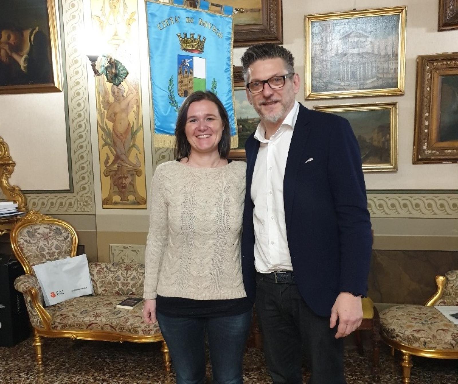 "Ecco uno dei nostri talenti. Grazie Lisa che tieni alto nel mondo Rovigo"