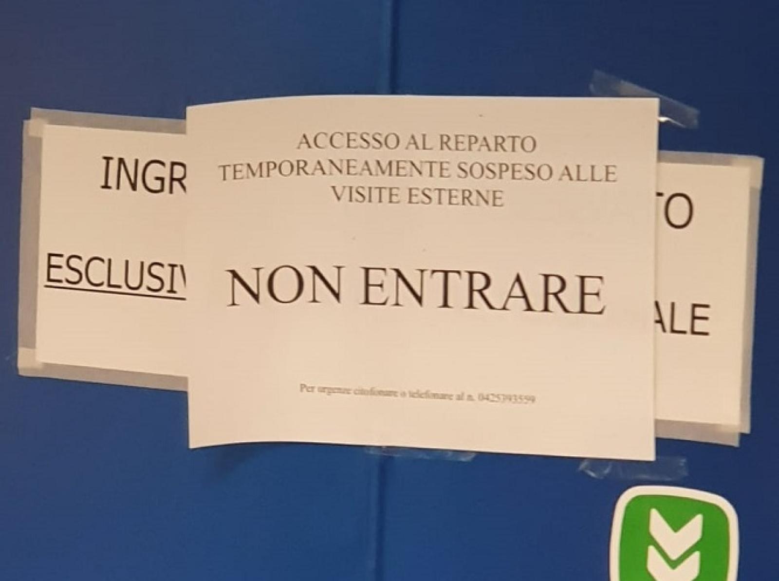 Paziente positivo a Urologia a Rovigo. Tamponi e reparto per ora chiuso
