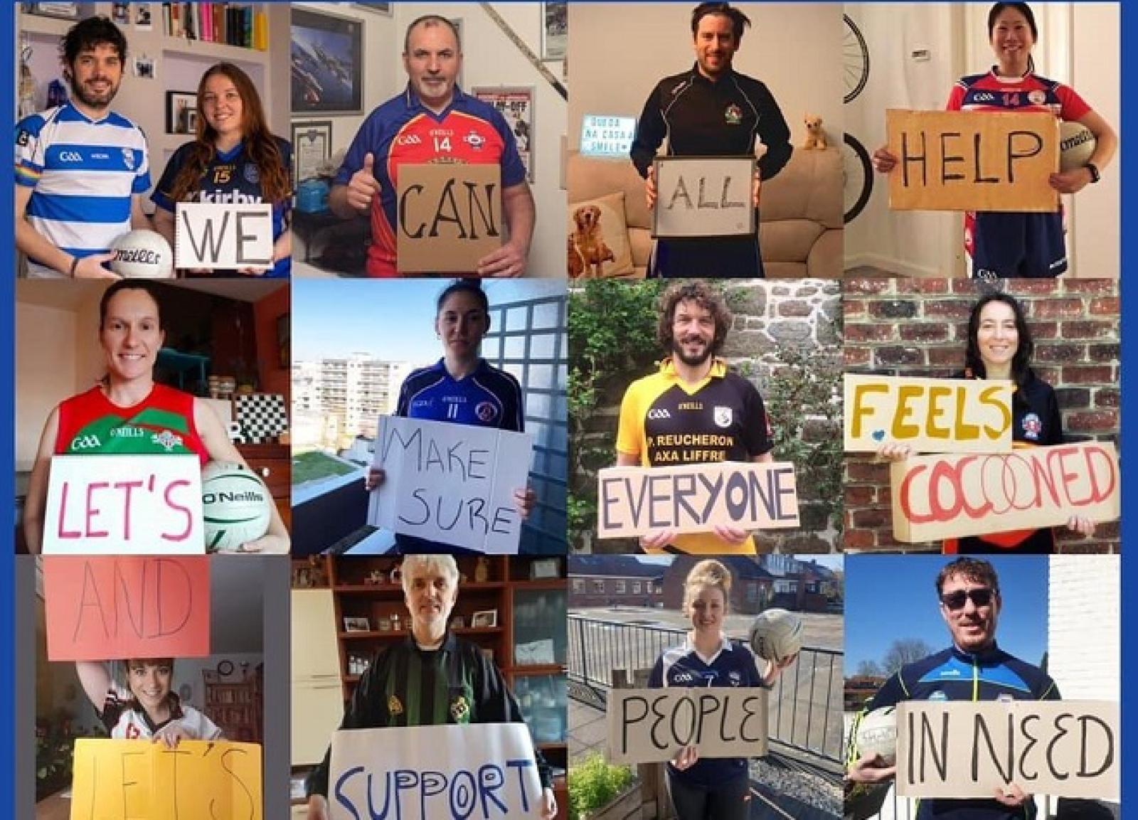 "Il vero sport ora &egrave; aiutare". L'appello dei "gaelici"