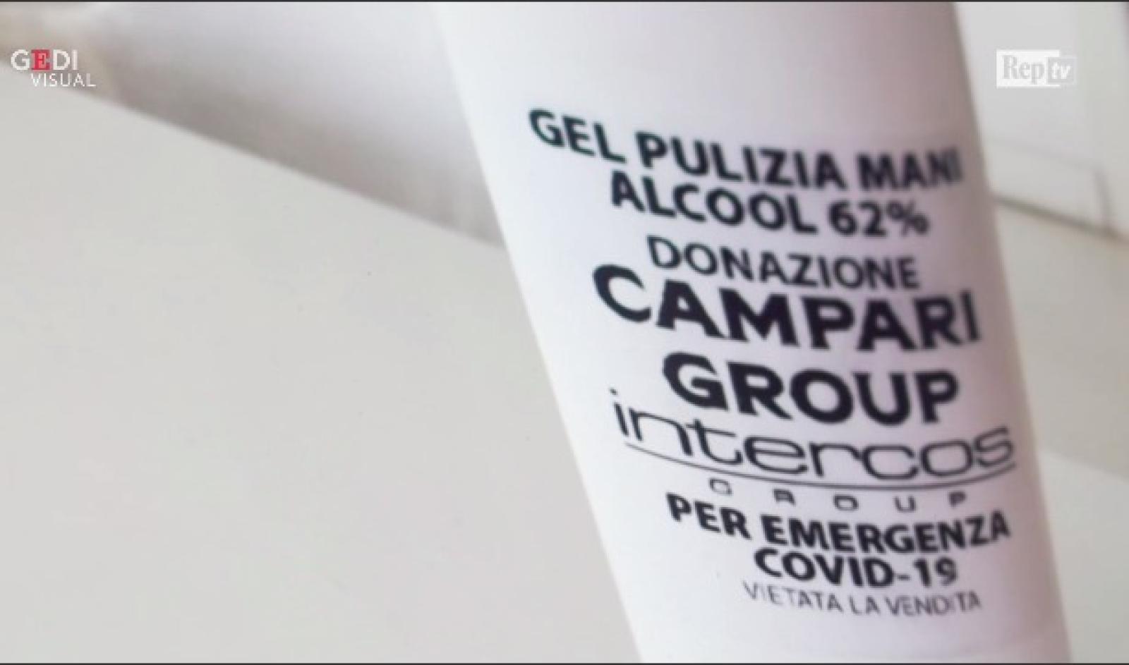 Campari si mette a produrre gel igienizzante da regalare agli ospedali