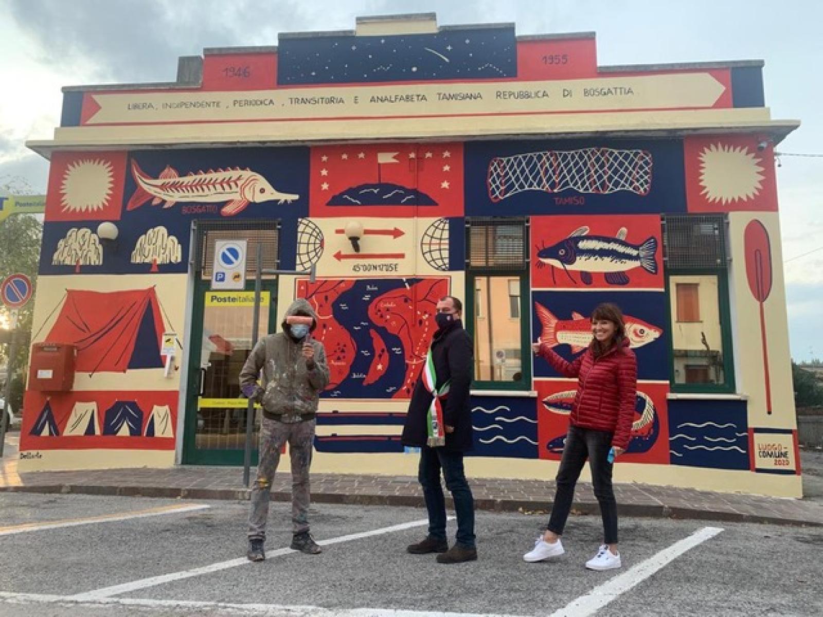 L'epopea della Libera Repubblica di Bosgattia rivive in un murales