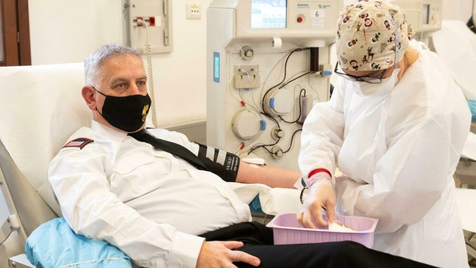 Anche l&rsquo;arma dei carabinieri partecipa attivamente alla donazione del plasma iperimmune 