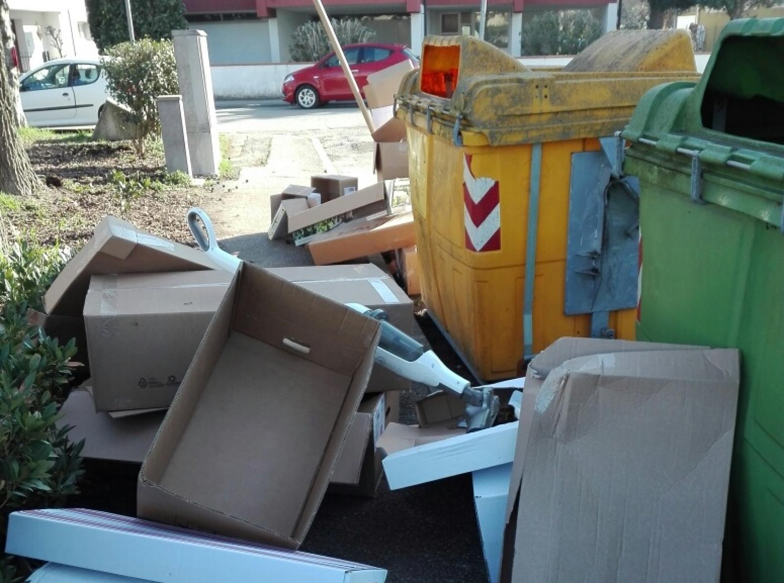 "Basta con i rifiuti gettati fuori dai cassonetti"