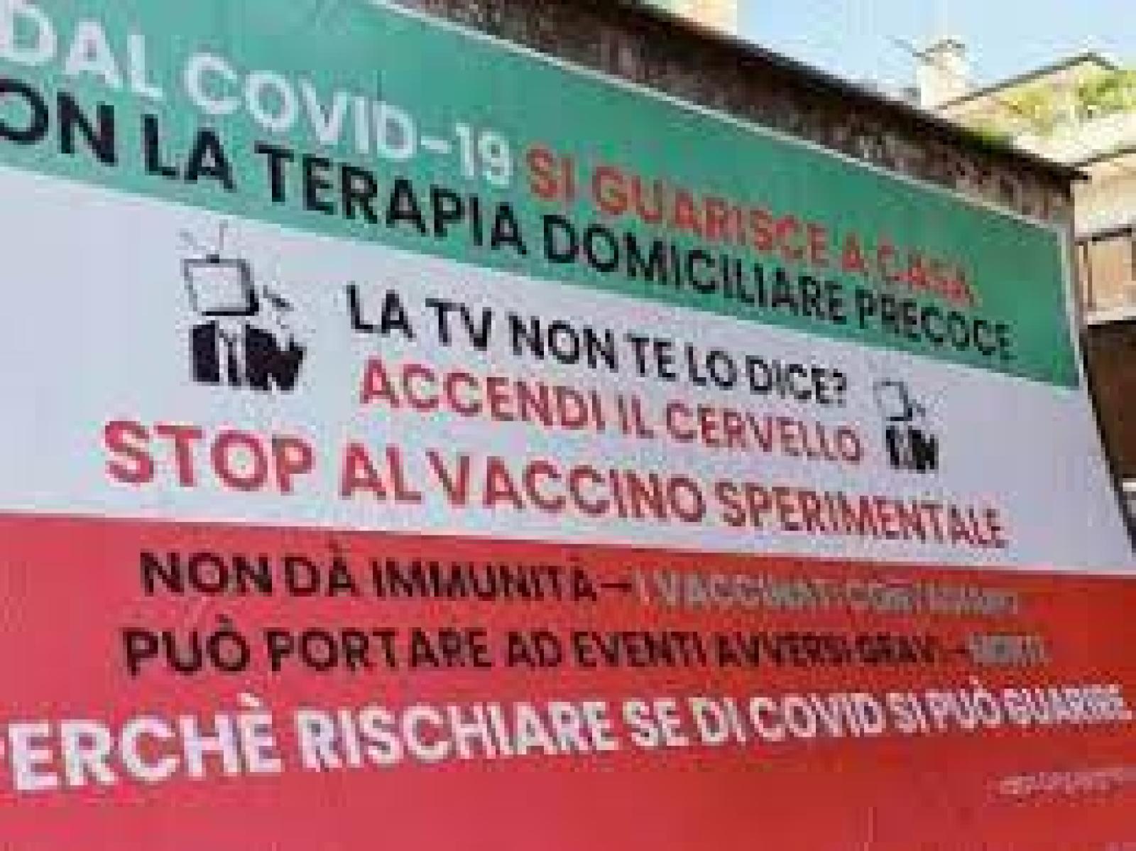I no vax si fanno pubblicit&agrave; al mercato