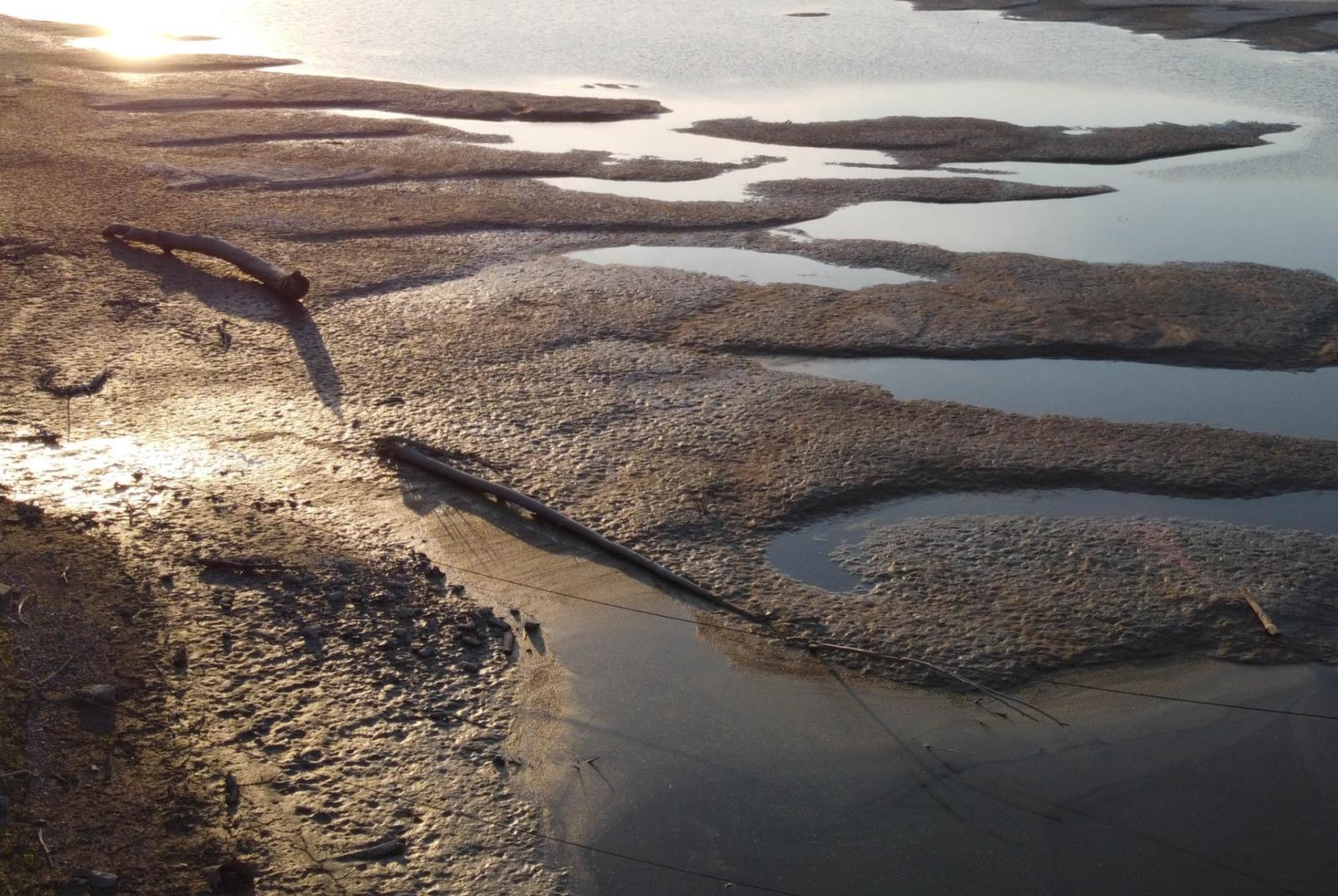 Po, una lunga distesa di sabbia