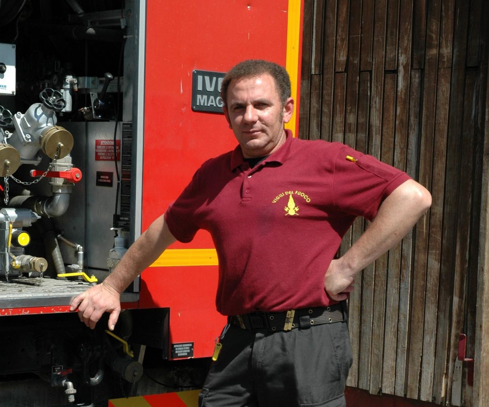 Addio Claudio, pompiere dal cuore enorme