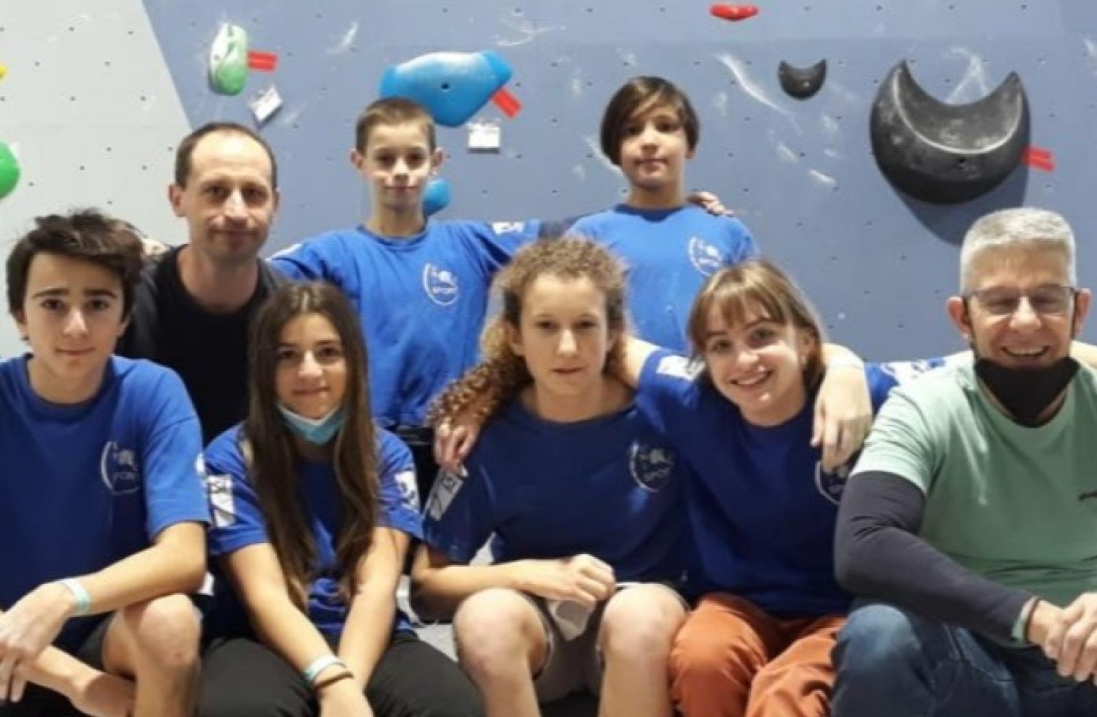 Due giovanissimi campioni polesani dell'arrampicata