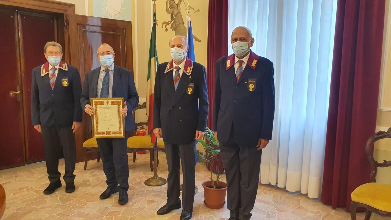 Il prefetto Di Nuzzo riceve l'Anps