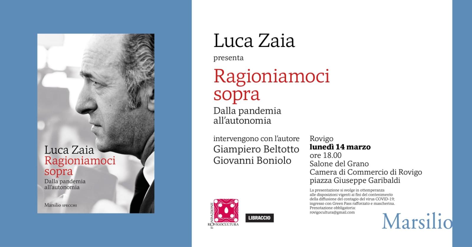 Zaia a Rovigo per presentare il suo libro