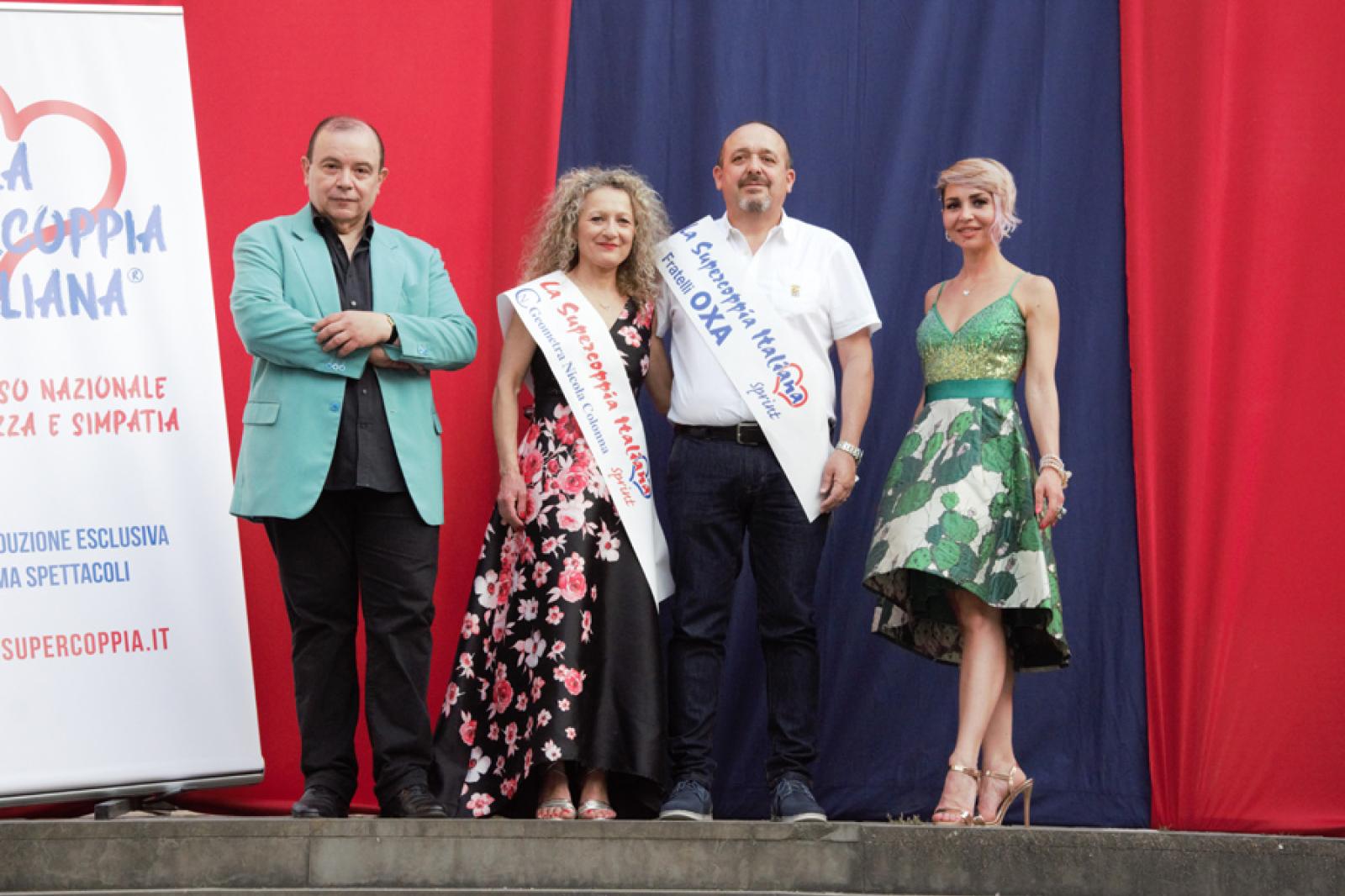Giulia Gibin ed Enrico Odorizzi con Paolo Teti e Serena Pagliarani