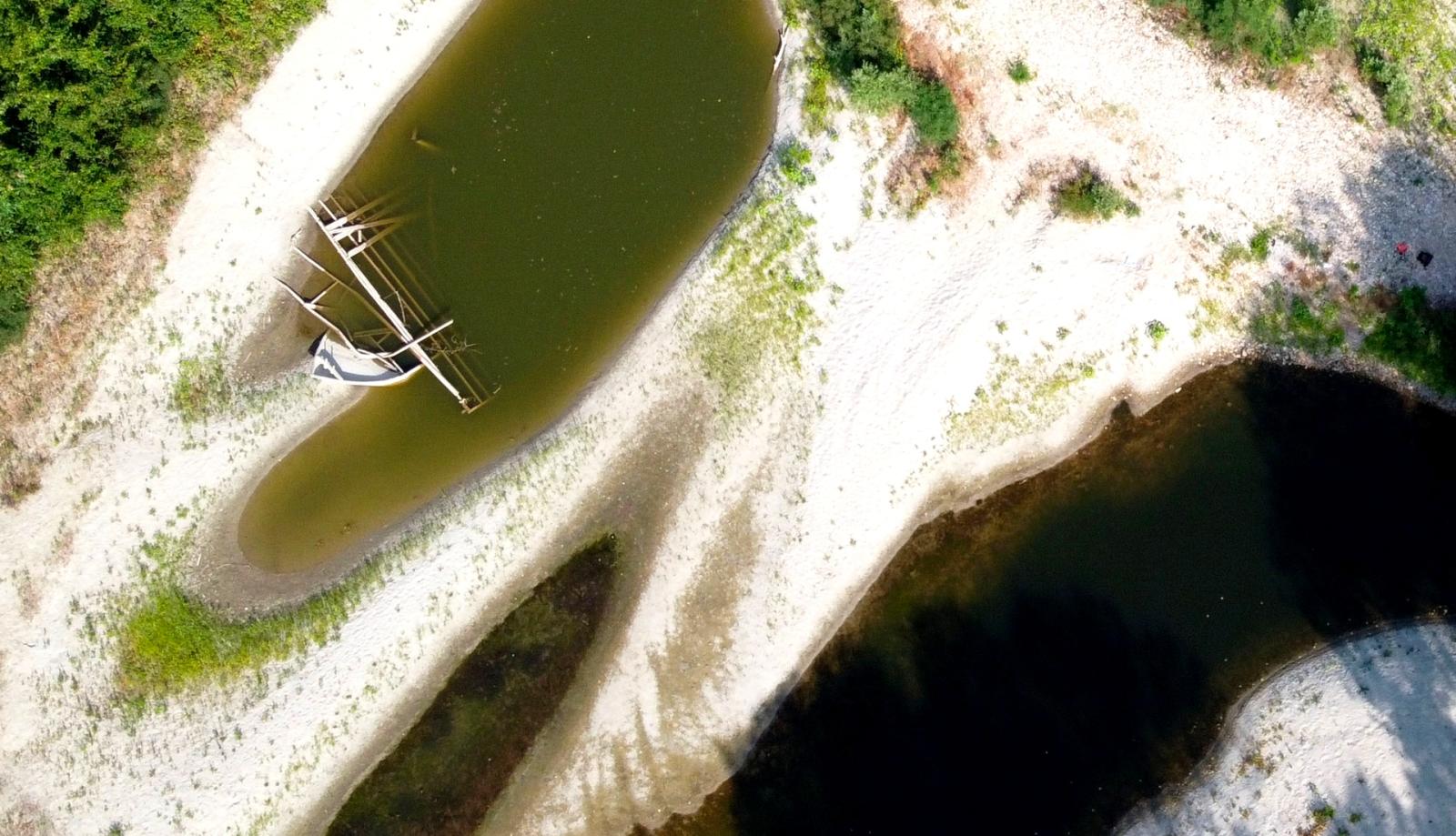 Ecco come &egrave; ridotto il maggior fiume d'Italia