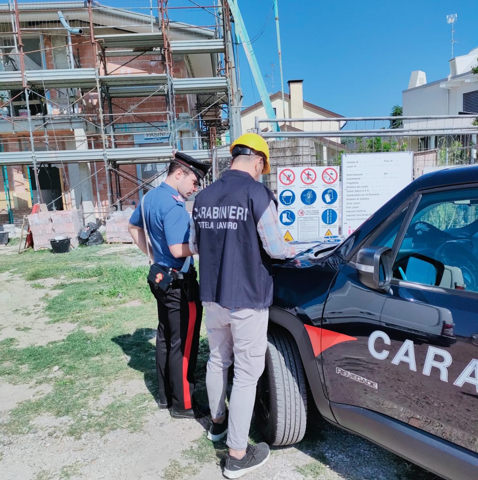 Controlli nei cantieri edili, 150mila euro di sanzioni