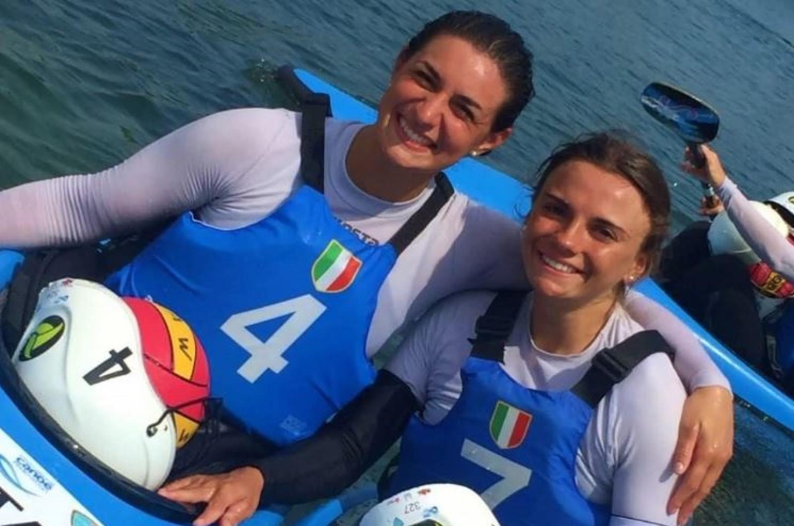 Due ragazze polesane vestono d'azzurro e volano negli Usa