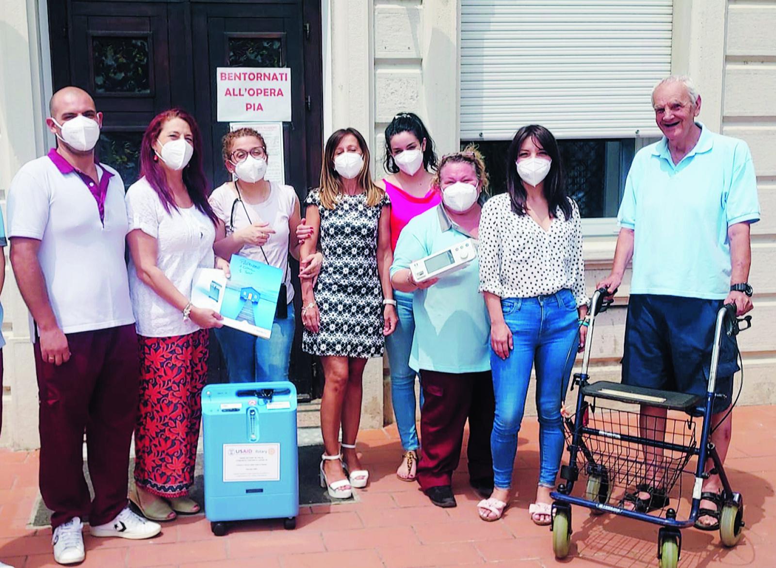 I doni del Rotary all&rsquo;Opera Pia