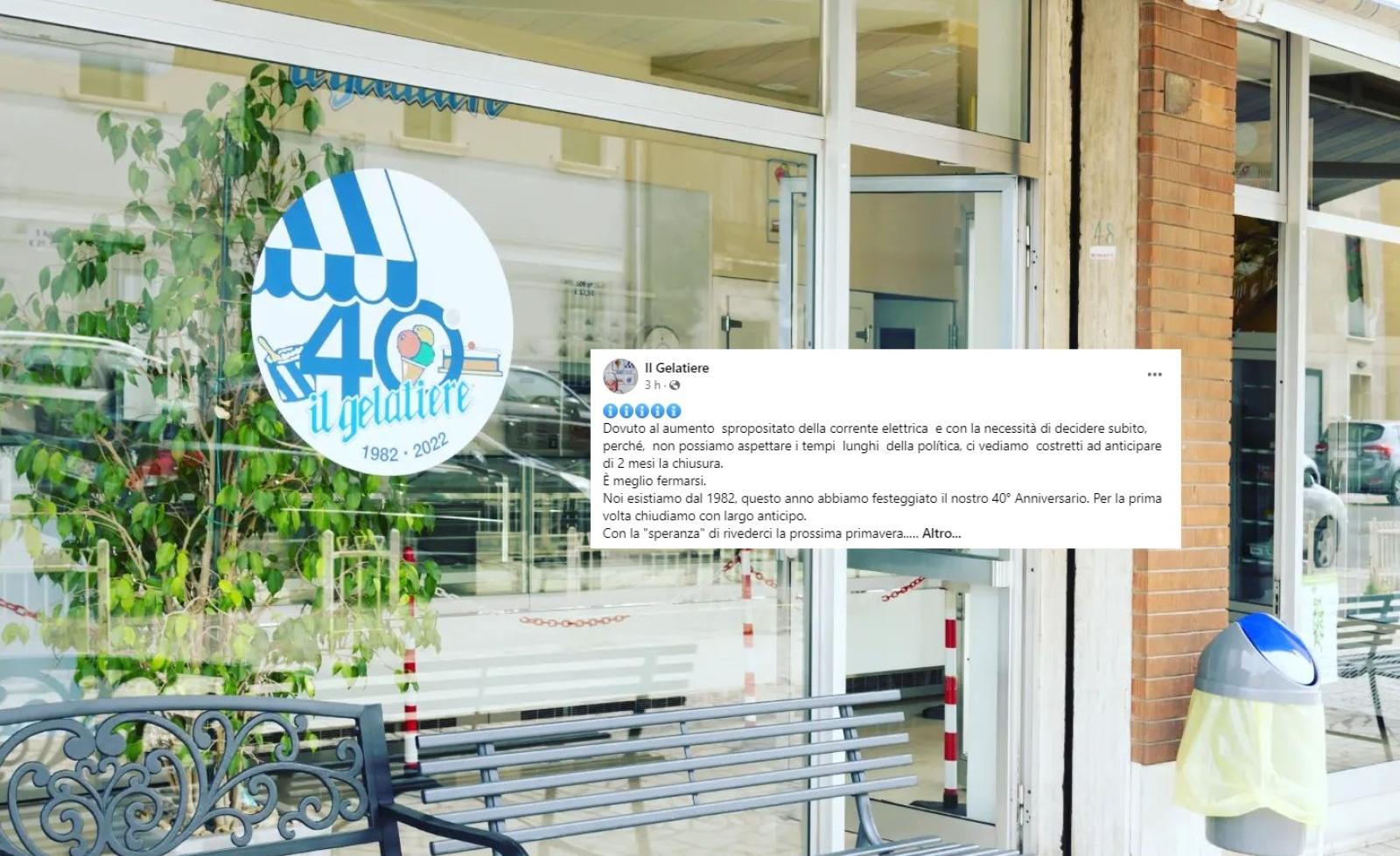 Caro energia, il &ldquo;Gelatiere&rdquo; chiude prima