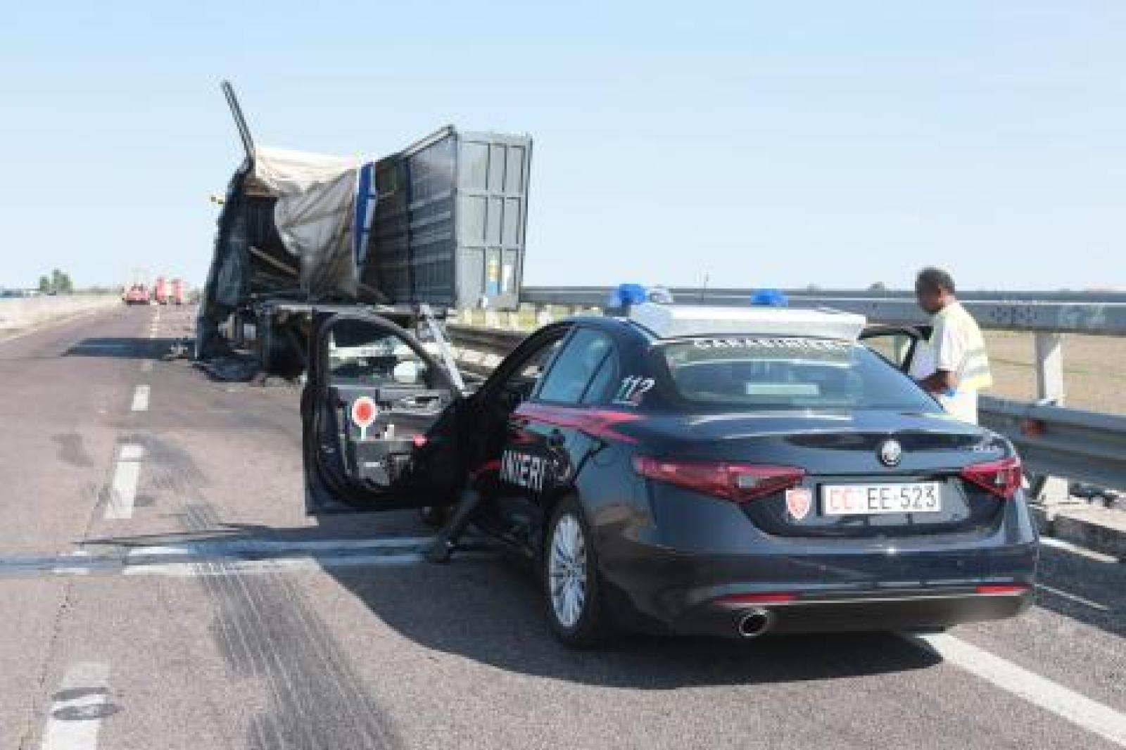 Incidente in Transpolesana (foto d'archivio)