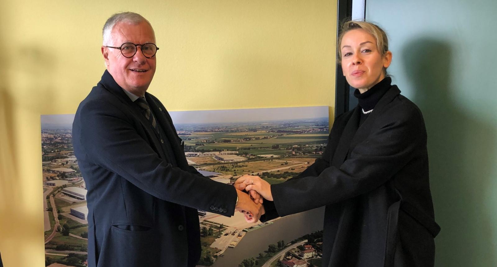 Navigazione commerciale, Cestari in visita all'Interporto di Rovigo 