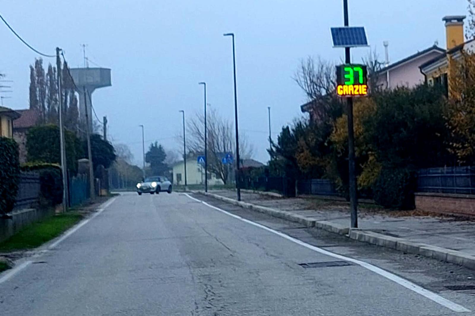 Arrivano in paese i misuratori di velocit&agrave;