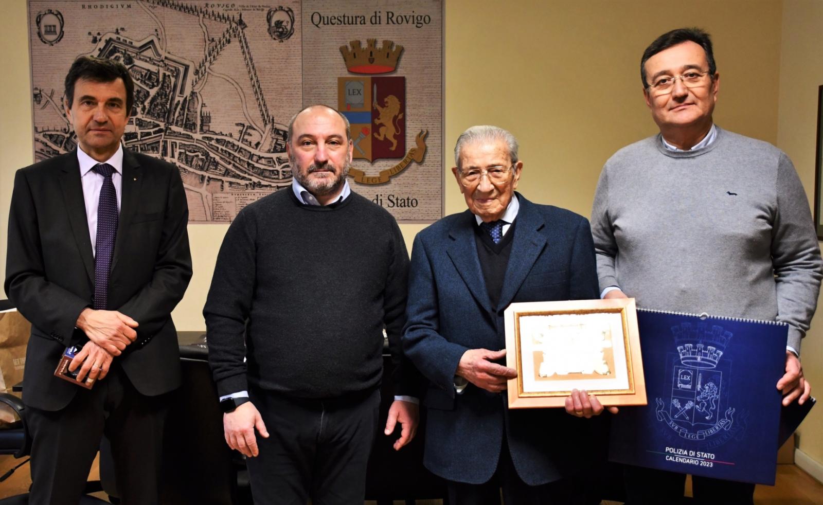 E' Antonio Giuseppe il poliziotto pi&ugrave; anziano del Polesine