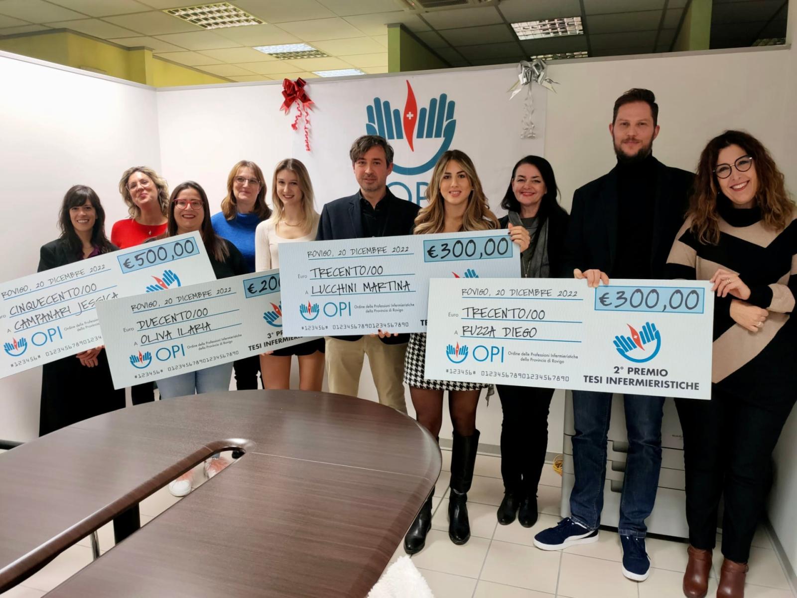 I nuovi professionisti dell'infermieristica premiati dall'Opi