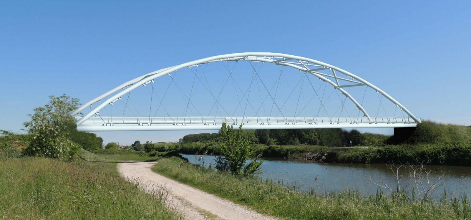 Un ponte avveniristico per collegare Loreo e Rosolina