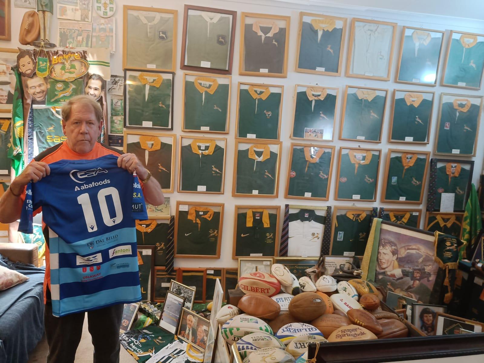 La maglia del Borsari Rugby Badia esposta in Sudafrica