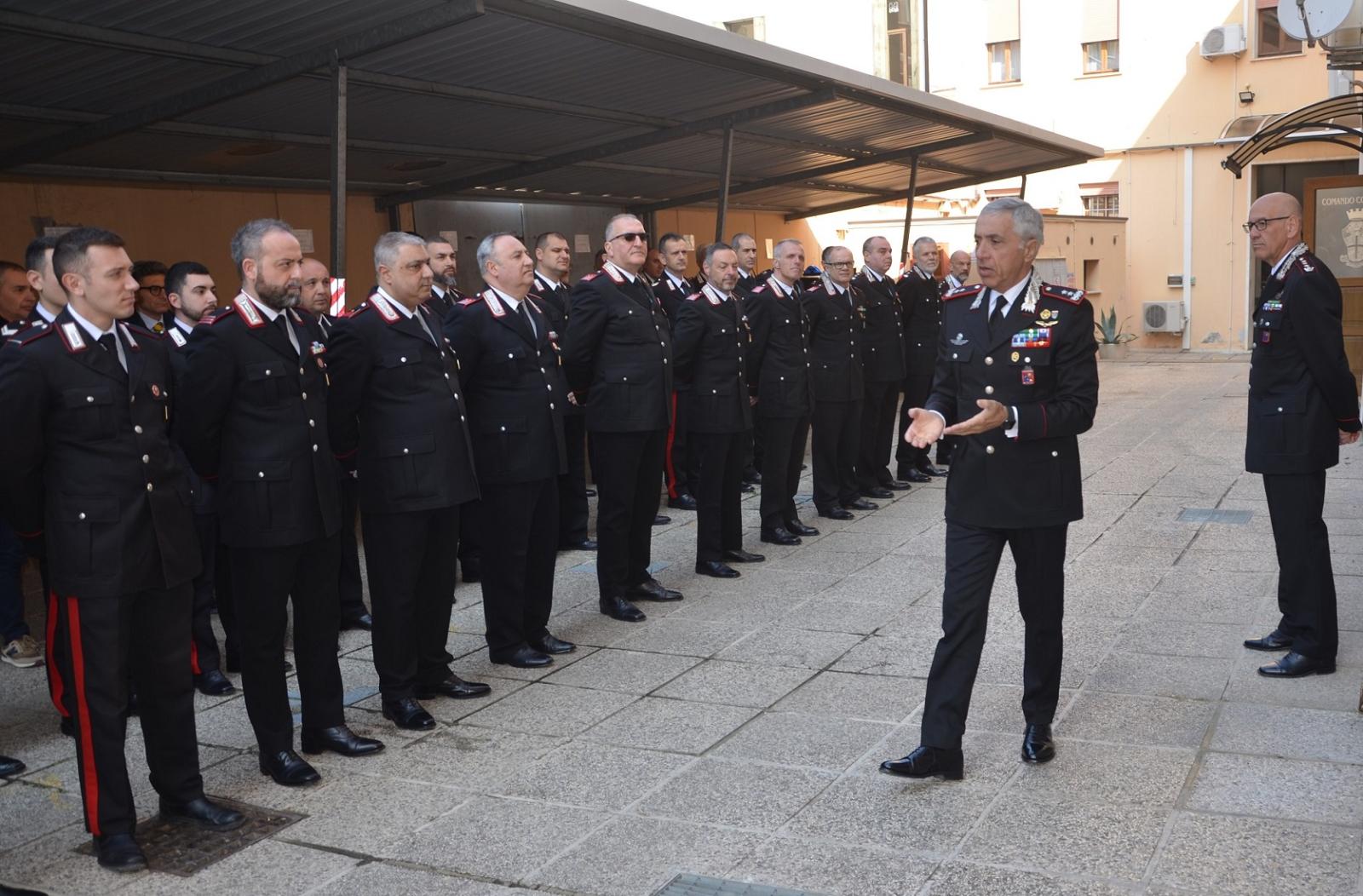 Il comandante regionale dei carabinieri in visita a Rovigo