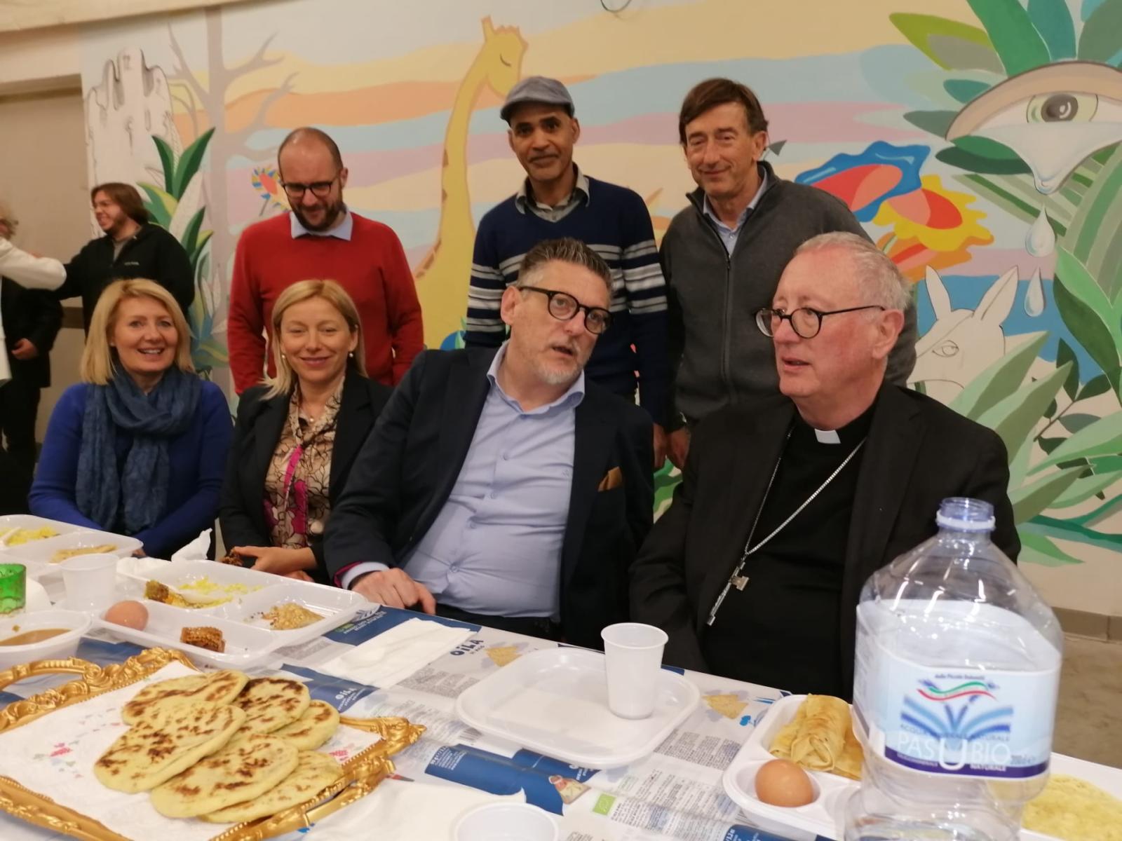 Post Ramadan con vescovo e sindaco