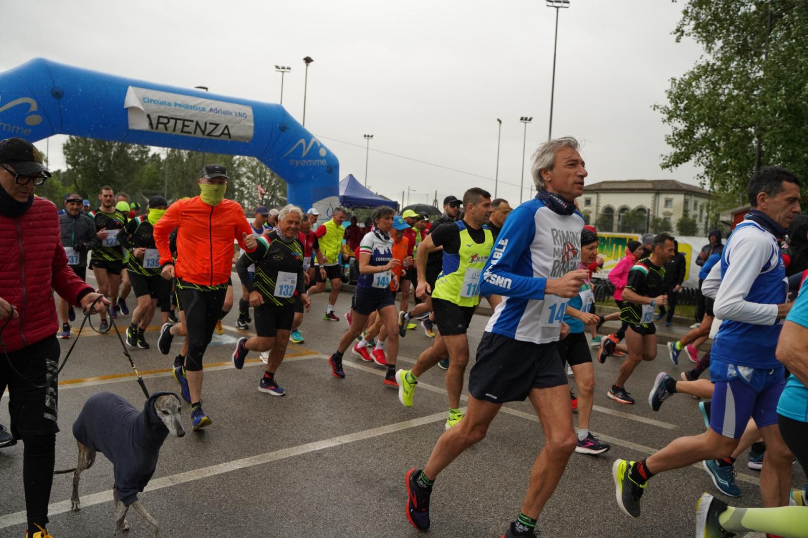 Il diluvio non ferma il circuito Adriatic Lng