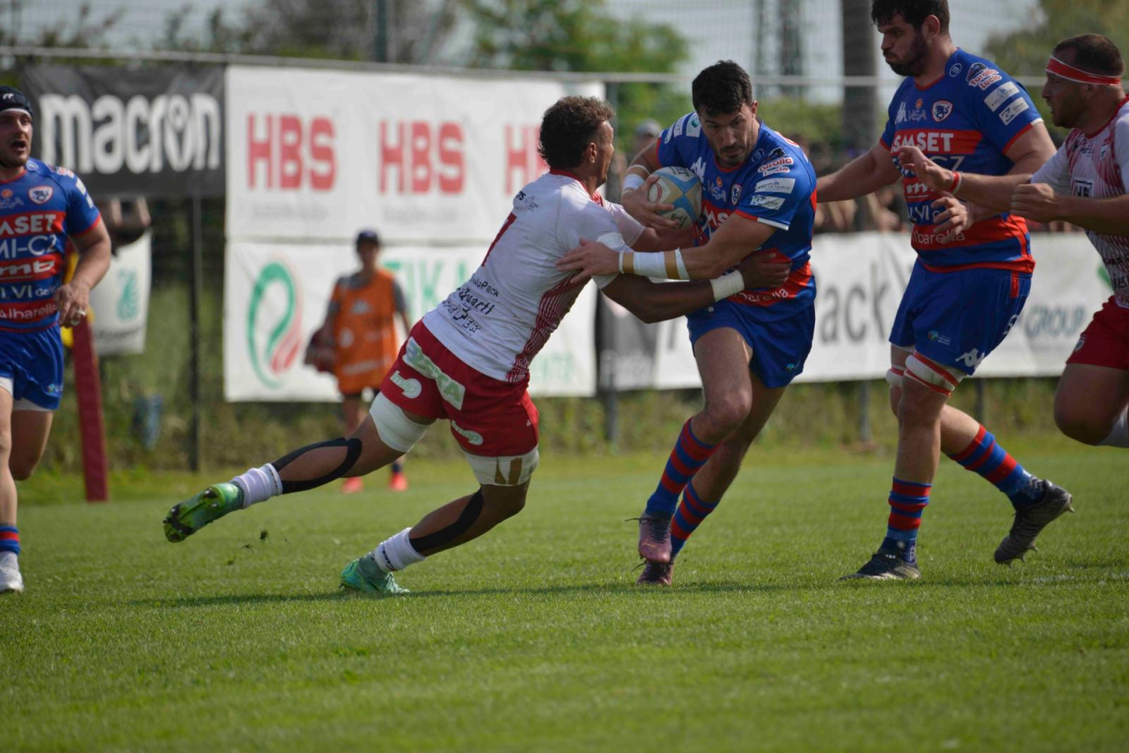 I Bersaglieri scivolano a Colorno: 19-14